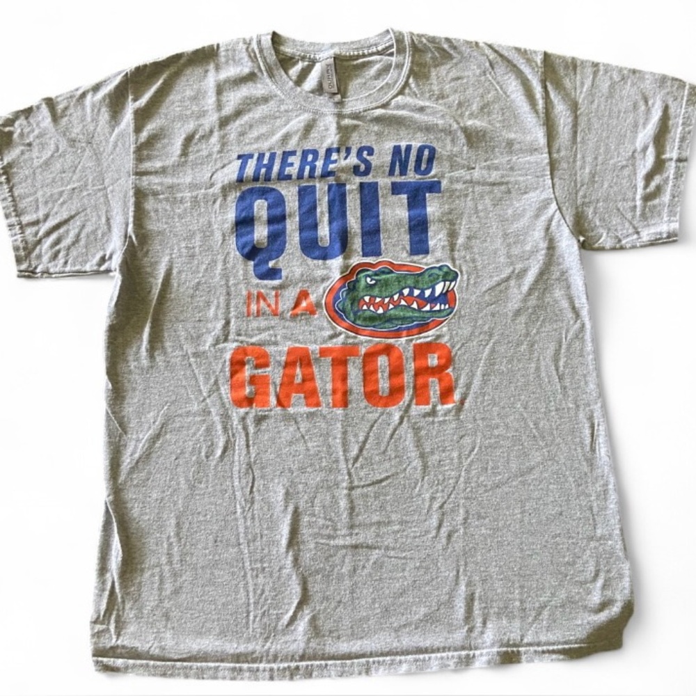 There’s No Quit In A Gator Graphic College Football T‎ Shirt Mens Size L